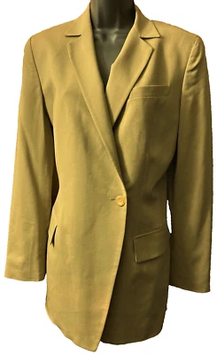 VALE LA PENA - BLAZER / CHAQUETA DOBLE BOTONADURA BRONCEADO / BEIGE - MEZCLA DE LANA - NUEVO - TALLA 6 Foto 1 de 4