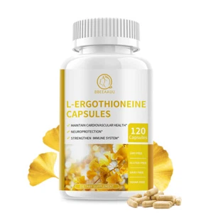 L-Ergothioneine Capsules Ginkgo biloba Extract Support Immune Heart Health - Picture 1 of 10