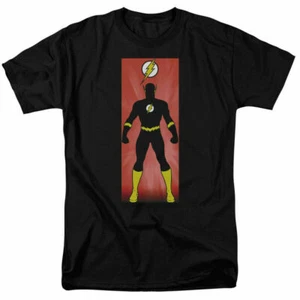 The Flash Block T Shirt Licensed Comic Book Tee Black - Picture 1 of 2