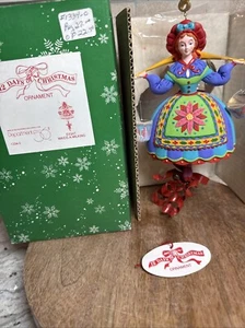 Department 56/Ornament/12 Twelve Days of Christmas/8 Eight Maids A Milking/MIB - Picture 1 of 16
