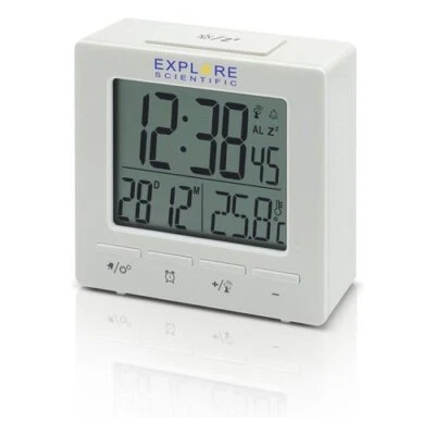Explore Scientific Sveglia Multifunzione radiocontrollata White RDC1005