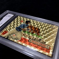 🔥 2013 Leaf Perfect Game Metal State Pride SUPERFRACTOR 1/1! Auto Sean Bouchard