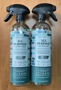 2-Pk THERAPY CLEAN ~ SEA SALT EUCALYPTUS All Purpose Plant Based Kitchen CLEANER - Picture 1 of 4