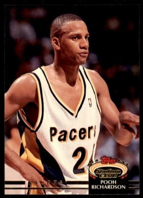1992-93 Stadium Club Pooh Richardson Basketball Cards #318 - Image 1 of 2