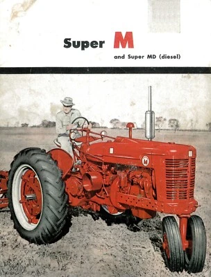 Folleto de tractor diésel International Harvester McCormick Farmall Super M & MD Foto 1 de 4