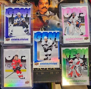 23/24 UPPER DECK TRILOGY GENERATIONS GREY RED BLUE GREEN PURPLE PINK U-Pick - Picture 1 of 73