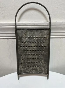 Antique 1920s Gebruder Bing Werke Works 10.5" German Metal Kitchen Flat Grater - Picture 1 of 8