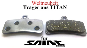 SHIMANO SAINT/ZEE: 2 pastillas de freno de TITANIO - ¡Novedad mundial! Protección ligera y contra decoloración - Imagen 1 de 2