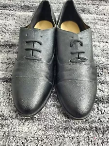 Saks Fifth Avenue elegante Damenschuhe 6,5 M schwarz Schnürschuhe Business Kirche - Bild 1 von 8