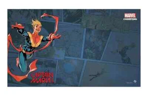 Marvel Champions: Captain Marvel Juego de Cartas Mat 24 x 14 LCG Playmat - Nuevo - Imagen 1 de 2