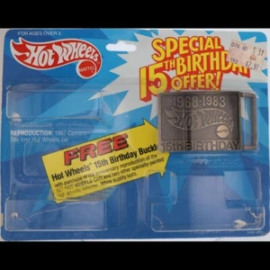 Mattel Hot Wheels voiture collector jouet de course 15ème anniversaire boucle de ceinture vintage - Photo 1 sur 3