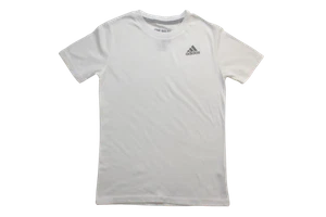 adidas Youth Boys The Go To Tee White Shirt LOOK Small - Picture 1 of 5