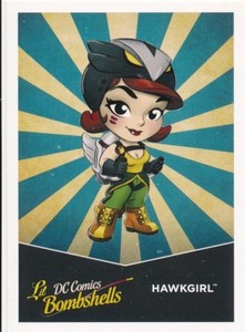 L9 HAWKGIRL 2017 Cryptozoic DC Comics Bombshells LIL BOMBSHELLS card