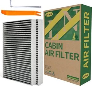 Tesla Model 3 Model Y Air Filter Replacement, 2 Pack Activated Carbon Tesla Mode - Picture 1 of 6