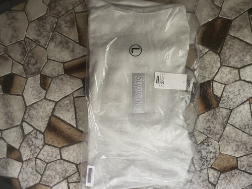 Felpa con cappuccio Supreme MM6 Maison Margiela Foil Box Logo Bianco