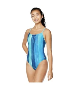 Speedo - Women's Solid Relay Back Swimsuit Size 8 - Picture 1 of 3