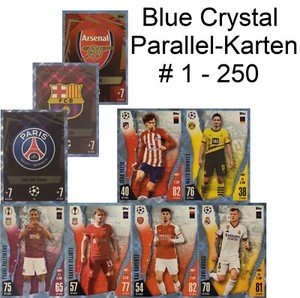 Topps Match Attax Champions League 2023/2024 Blue Crystal Parallel #1 - 250