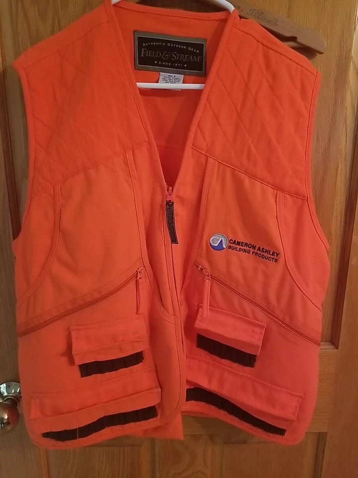 Chaleco utilitario Field & Stream naranja caza pesca talla M para hombre bolsillos concha  Foto 1 de 4