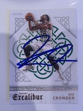 Jae Crowder 2015-2016 NBA Panini Excalibur #7 Signed Card In Person m028