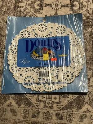 Tapetes medallón de papel blanco Royal Lace de colección 10" 15 unidades sellados NOS casa de campo años 90 Foto 1 de 4
