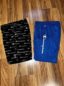 Champion Boys Shorts Sz L Large Dri-fit Mesh Youth Lot Of 2 - Picture 1 of 6