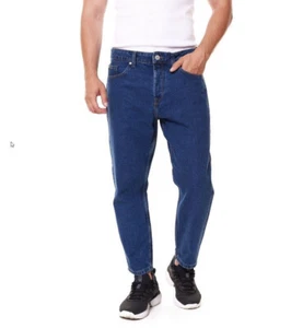 ONLY & SONS Avi Beam Cropped Herren Jeans Hose Retro-Waschung Dunkelblau W30/L34 - Bild 1 von 4
