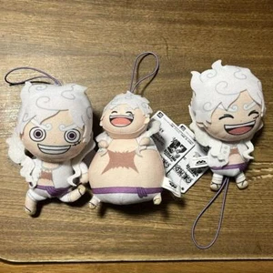 One Piece Luffy Gear 5 Plush with Elastic Strap Set of 3 Complete Nika - Picture 1 of 2