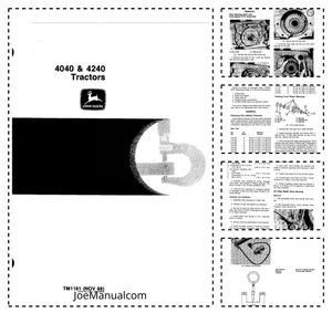 John Deere 4040 4240 Traktoren Technisches Handbuch - Bild 1 von 1