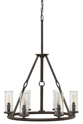 Lámpara de araña Hinkley Lighting 4786 Dakota 6 luces - bronce Foto 1 de 4