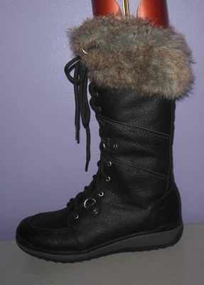 Nuevas botas Merrell Snowcreek altas de cuero negro impermeables de piel sintética talla 10,5 Foto 1 de 4