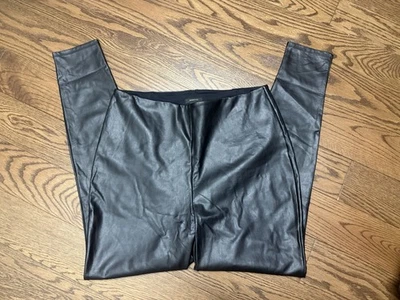 ГАЛОГЕН Nordstrom размер 1 X искусственной кожи черный леггинсы брюки вечеринки гламур - Изображение 1 из 4