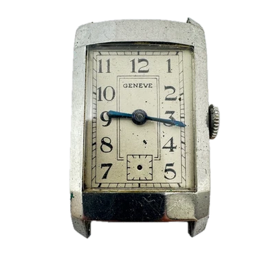 Orologio da polso uomo meccanico vintage Record Geneve 4675 15 Jewel 120 acciaio svizzero - Immagine 1 di 4