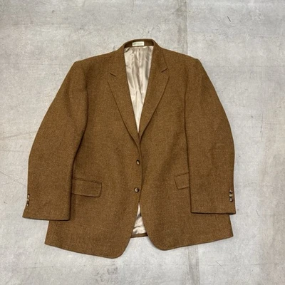 Blazer esportivo Orvis Harris tweed marrom lã 46R tecido à mão - Imagem 1 de 4