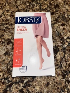 Jobst Ultrasheer Compression Stockings 20-30 Mmhg Thigh High, Silicone Lace S - Picture 1 of 4