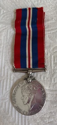 WWII 1939-1945 George VI British Canadian Silver War Medal - Image 1 of 3