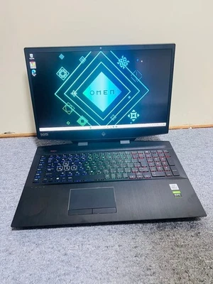 HP OMEN 17 Gaming Laptop i7 32GB RAM 512GB SSD + 512GB HDD RTX 2070 144Hz - Image 1 of 4