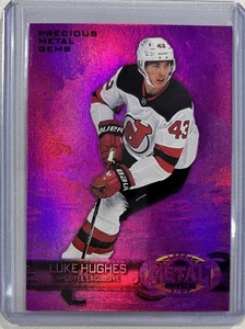 2023-24 Luke Hughes Skybox Metal Universe Precious Metal Gems Employee Exclusive - Picture 1 of 2