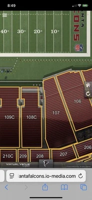 ¡2 entradas para el campeonato de la SEC, sección 107, línea de 20 yardas! Transferencia inmediata Foto 1 de 2