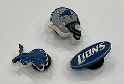 Dijes oficiales retirados 2006-08 Jibbitz NFL Detroit Lions ¡RAROS Y NUEVOS SIN ETIQUETAS! Foto 1 de 2