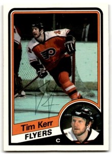 1984-85 O-PEE-CHEE TIM KERR FLYERS #162 HAND SIGNED