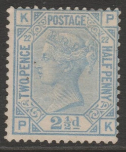 GB MINT QV 1880-83 2½d plate 22 pl22 PK - no gum, 2no. surface dots - Picture 1 of 2