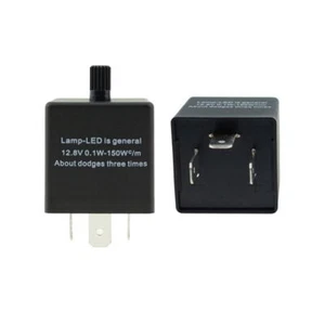 12V 3 Pin Adjustable LED Flasher Relay Unit For Car Turn Signal Light Indicator - Picture 1 of 6
