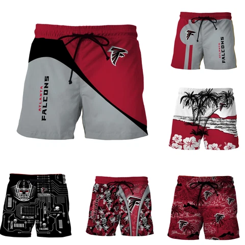 Atlanta Falcons Mens Beach Shorts Baggy Drawstring Quick Dry Swim Trunks Gifts Cover