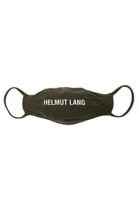 Helmut Lang L27925 Green Logo Face Mask One Size - Picture 1 of 3