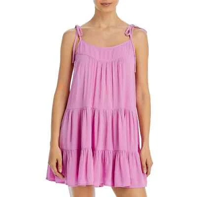 Vestido de Natación AQUA Hombro Corbata Encubrimiento $78 Talla L # 12B 1855 Blm Foto 1 de 4