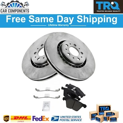Juego de 2 pastillas de freno delanteras de cerámica TRQ kit de par de rotores de 336 mm para Volvo XC90 2003-2009 Foto 1 de 4