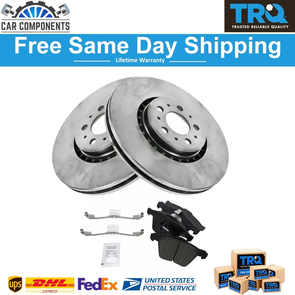 Комплект из пары передних керамических тормозных колодок TRQ 2 336 мм для Volvo XC90 2003-2009 годов выпуска - Изображение 1 из 4