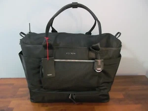 Tumi Women's Carlyn Black Nylon/Leather Carry on Travel Duffle-13" Laptop, NWT - Picture 1 of 13