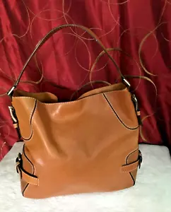 Michael Kors Tasche Vintage 2008 Leder Einhand Schulter Saddle Tan - Bild 1 von 24