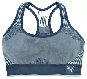 Blue Women's Puma Bra Performance Sports Small Active Support Brand New Free P&P - Picture 1 of 3